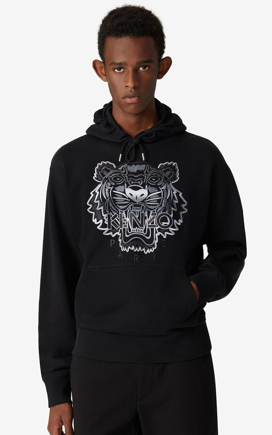 Sweat A Capuche Kenzo Homme Tiger Noir RLTSN-8417